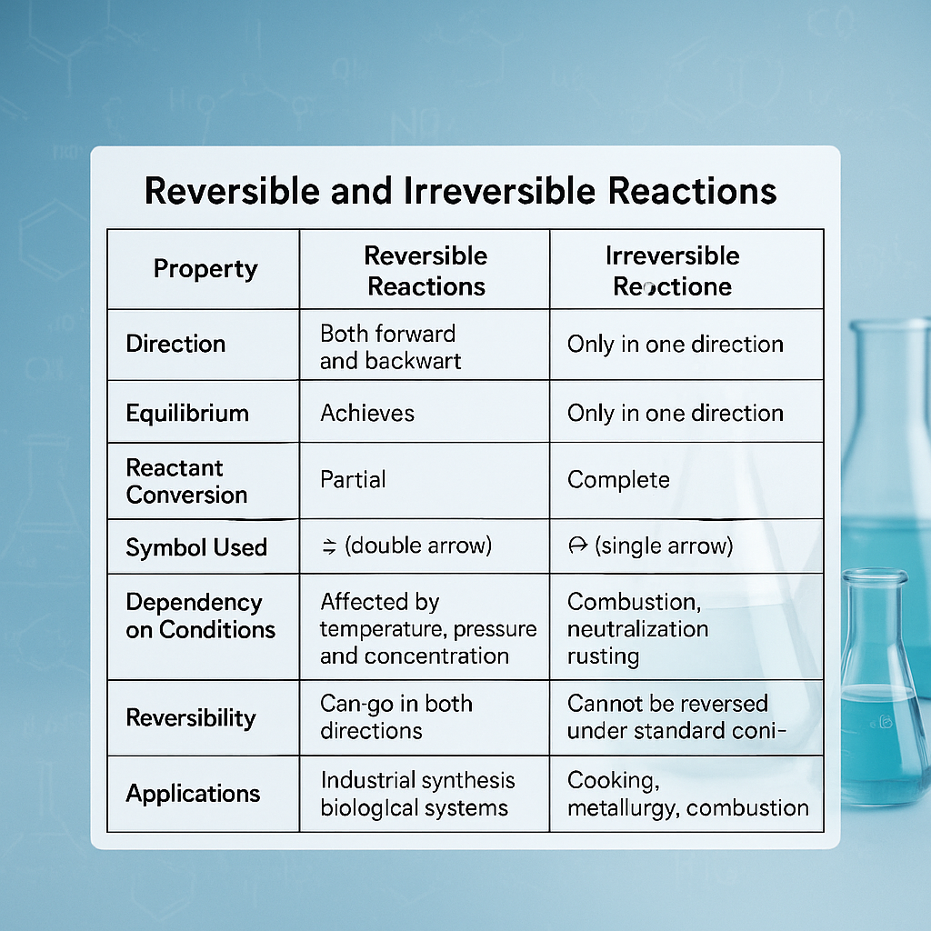 Reversible and Irreversible Reactions